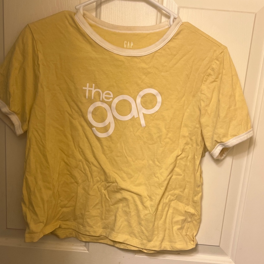 GAP Yellow Tee with White Gap Logo